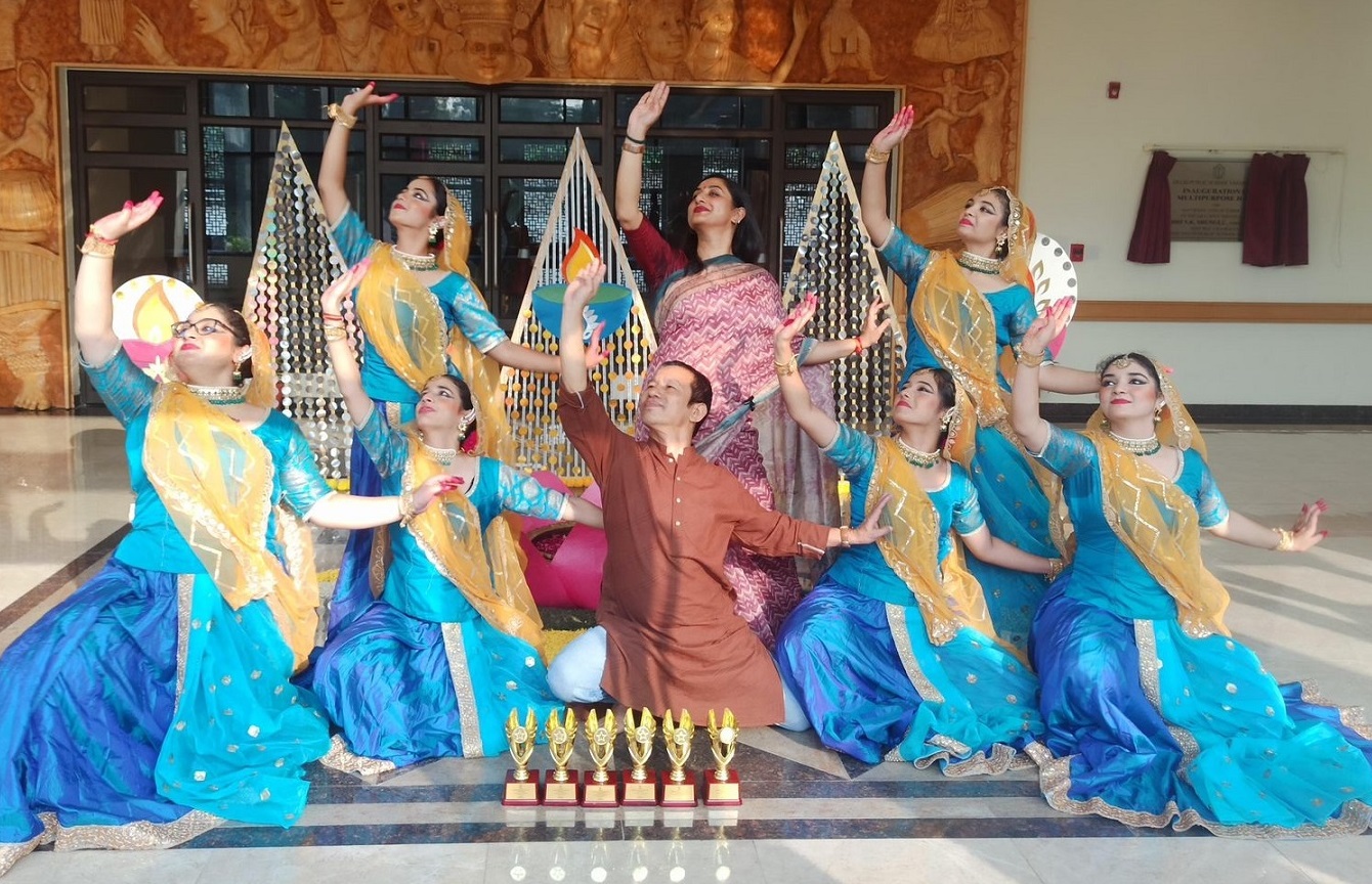 Students won the Prestigious Rolling Trophy at National Inter DPS Dance Festival -`Nrityanjali`